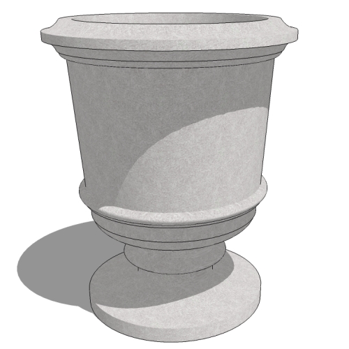 CAD Drawings BIM Models Planters Unlimited Dante Cast Stone Urns
